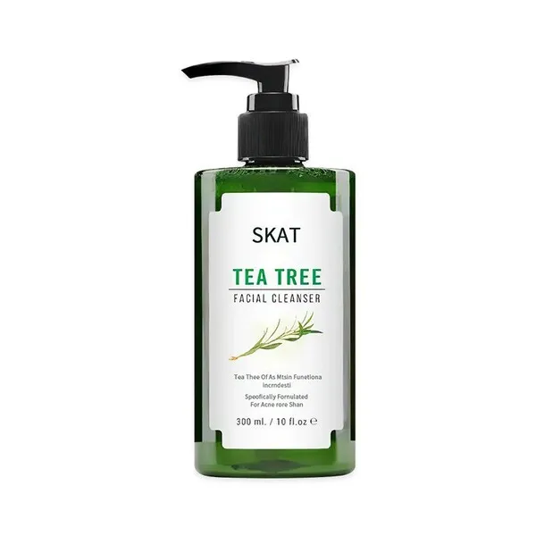 SKAT Tea Tree Facial Cleanser 300ml – Deep Pore Cleansing & Acne Control Face Wash - Thumbnail